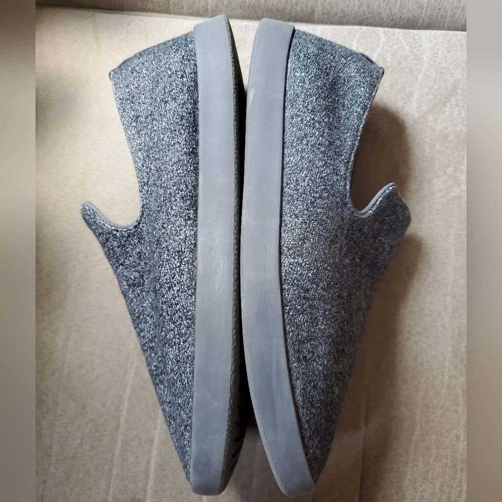 Allbirds Wool Loungers Size 11W Dark Gray Slip On Casual Shoes Comfort Loafers